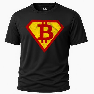 Super Bitcoin Vintage Performance Shirt