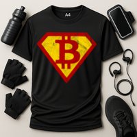 Super Bitcoin Vintage Performance Shirt