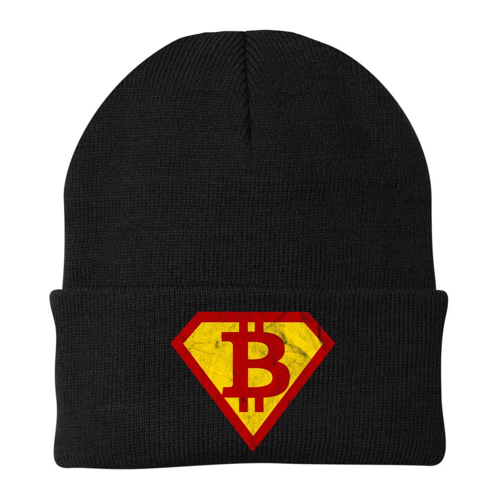 Super Bitcoin Vintage Beanie