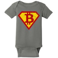 Super Bitcoin Vintage Baby Bodysuit