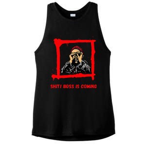 Sudden Boss Visit Panic Stay Cool Impress Succeed Ladies PosiCharge Tri-Blend Wicking Tank