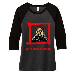 Sudden Boss Visit Panic Stay Cool Impress Succeed Women's Tri-Blend 3/4-Sleeve Raglan Shirt