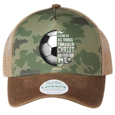 Soccer Bible Verse Christian Sayings Philippians Legacy Tie Dye Trucker Hat