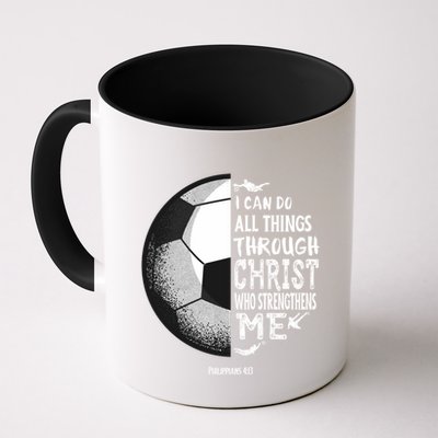 Soccer Bible Verse Christian Sayings Philippians Mug