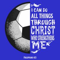 Soccer Bible Verse Christian Sayings Philippians Zip Tote Bag
