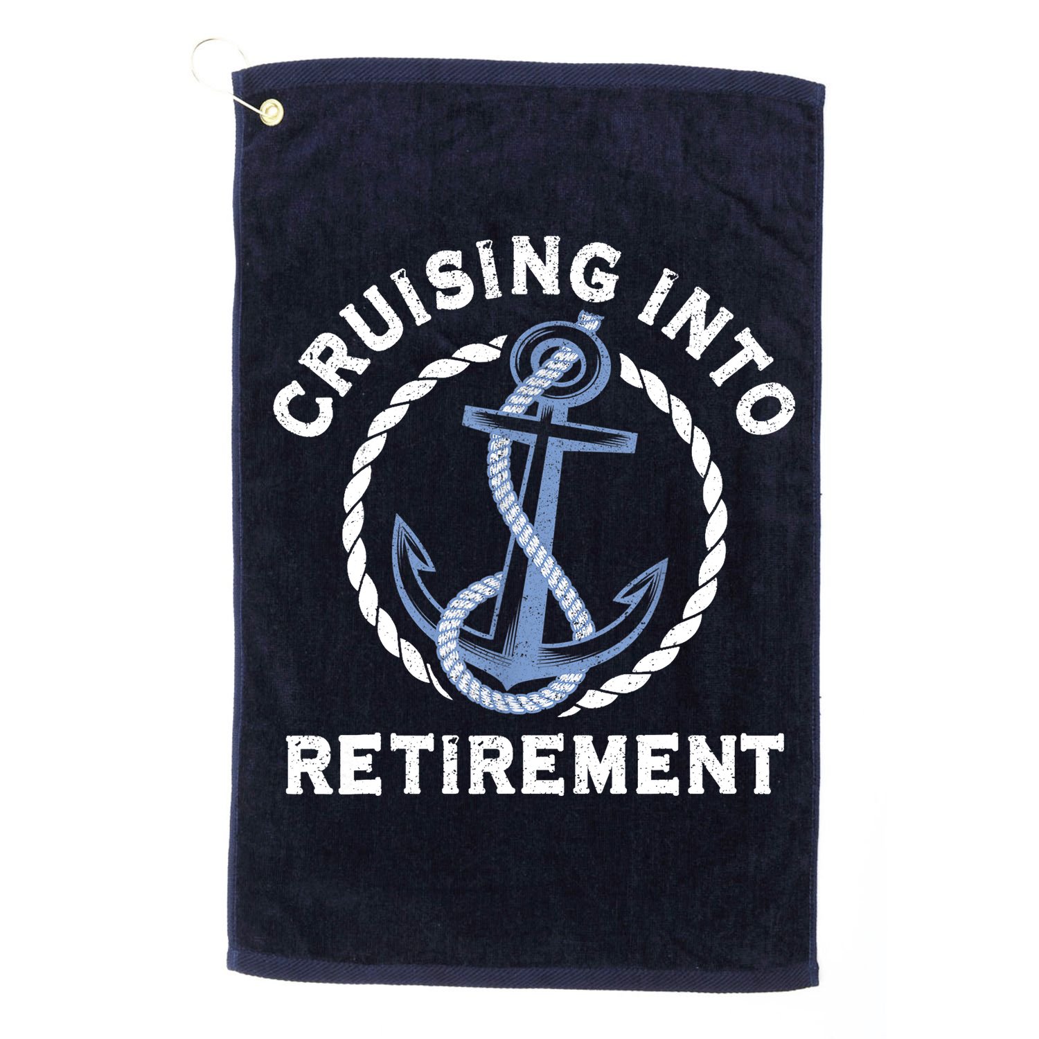 Sailing Boating Vacation Cruising Into Retirement Cruise Golf Towel