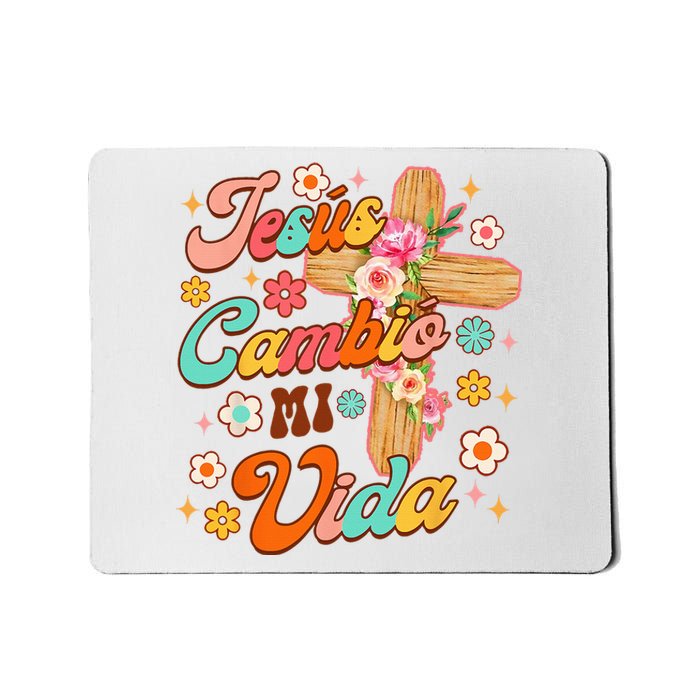 Spanish Bible Verse Christian Faith Jesus Cambio Mi Vida Mousepad