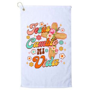 Spanish Bible Verse Christian Faith Jesus Cambio Mi Vida Platinum Collection Golf Towel