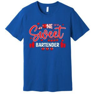 Sweet Bartender ValentineS Day Hearts Proud Job Team Lover Gift Premium T-Shirt