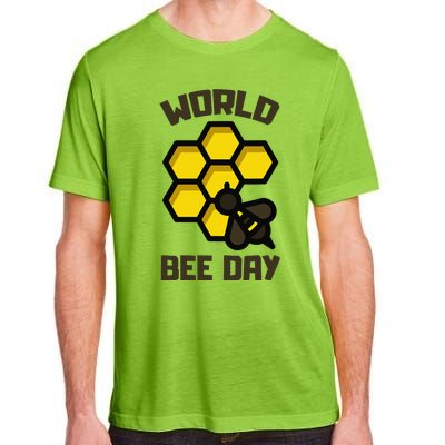 Save Bees World Bee Day Beehive Honey Adult ChromaSoft Performance T-Shirt