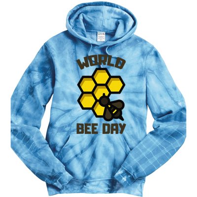 Save Bees World Bee Day Beehive Honey Tie Dye Hoodie