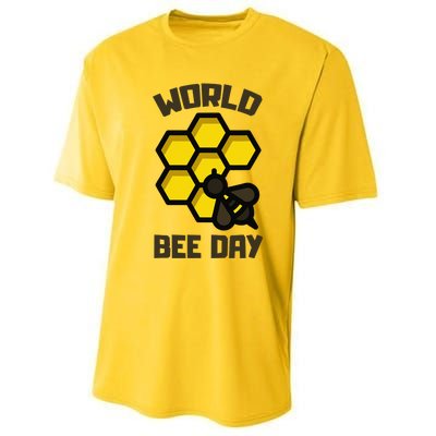 Save Bees World Bee Day Beehive Honey Performance Sprint T-Shirt