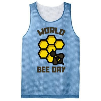 Save Bees World Bee Day Beehive Honey Mesh Reversible Basketball Jersey Tank