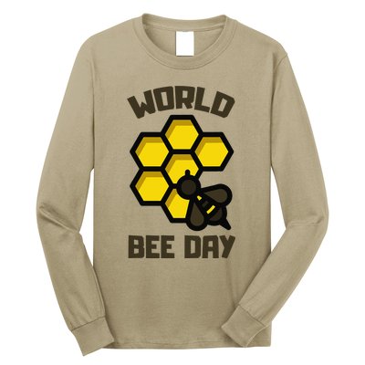 Save Bees World Bee Day Beehive Honey Long Sleeve Shirt