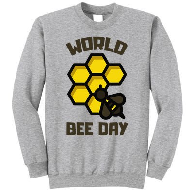 Save Bees World Bee Day Beehive Honey Sweatshirt