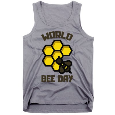 Save Bees World Bee Day Beehive Honey Tank Top