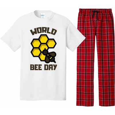 Save Bees World Bee Day Beehive Honey Pajama Set