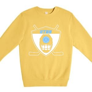 Shield Black Winter Sports Utah Hockey Club Gift Premium Crewneck Sweatshirt