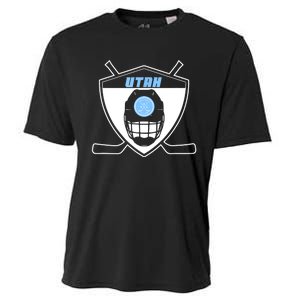 Shield Black Winter Sports Utah Hockey Club Gift Cooling Performance Crew T-Shirt