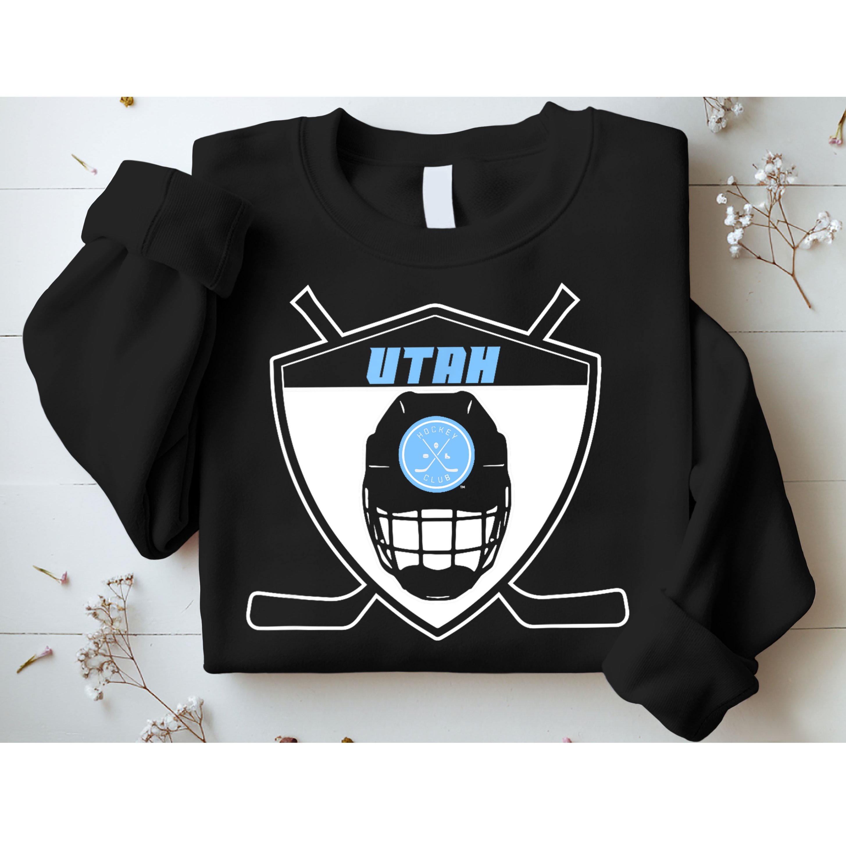 Shield Black Winter Sports Utah Hockey Club Gift Sweatshirt