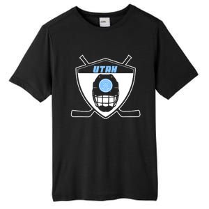 Shield Black Winter Sports Utah Hockey Club Gift Tall Fusion ChromaSoft Performance T-Shirt