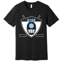 Shield Black Winter Sports Utah Hockey Club Gift Premium T-Shirt