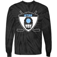 Shield Black Winter Sports Utah Hockey Club Gift Tie-Dye Long Sleeve Shirt