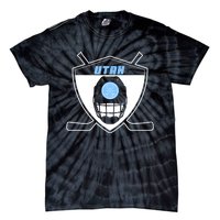 Shield Black Winter Sports Utah Hockey Club Gift Tie-Dye T-Shirt