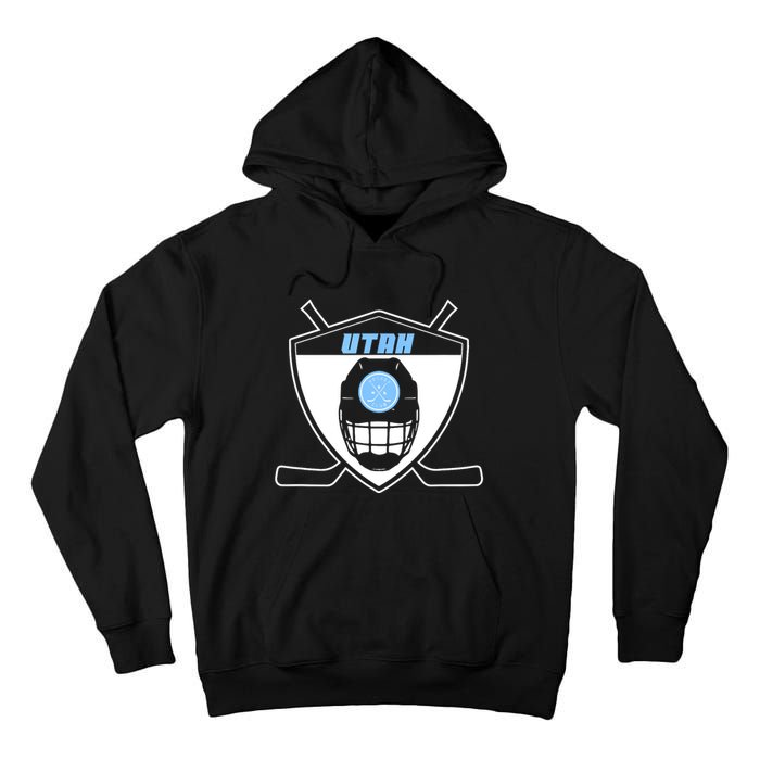 Shield Black Winter Sports Utah Hockey Club Gift Tall Hoodie