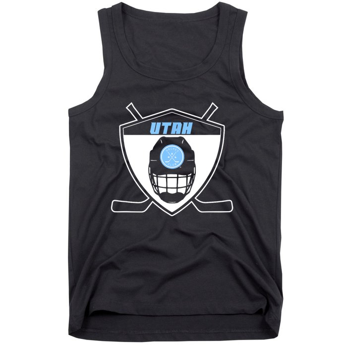 Shield Black Winter Sports Utah Hockey Club Gift Tank Top