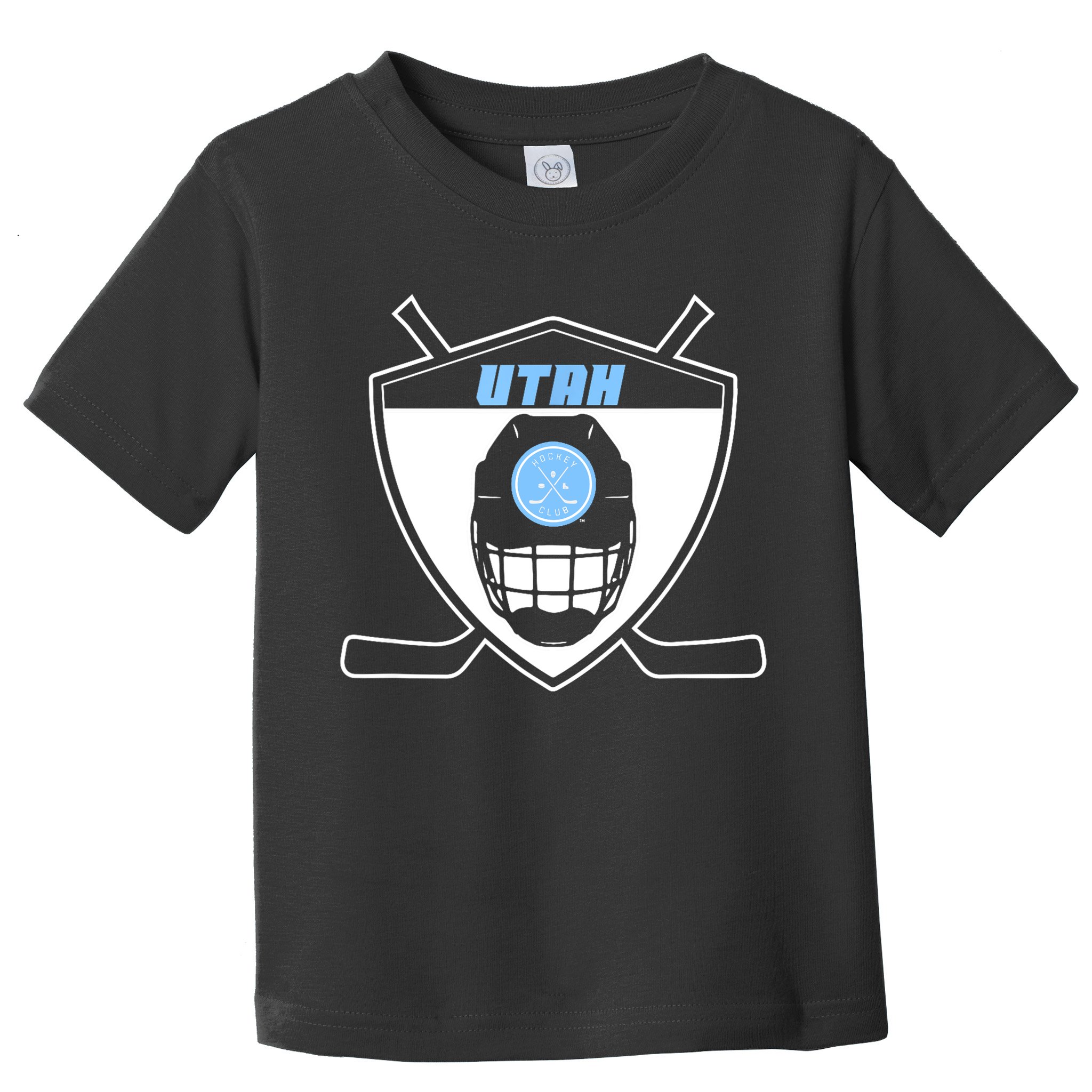 Shield Black Winter Sports Utah Hockey Club Gift Toddler T-Shirt