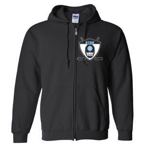 Shield Black Winter Sports Utah Hockey Club Gift Full Zip Hoodie