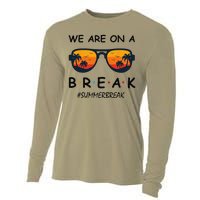 Summer Break We Are On A Break Teacher Summer Hello Summer Cooling Performance Long Sleeve Crew