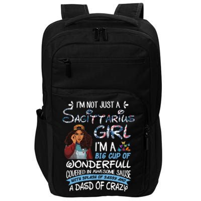 Sagittarius Big Wonderfull Covered Awesome Sassy Crazy Gift Impact Tech Backpack