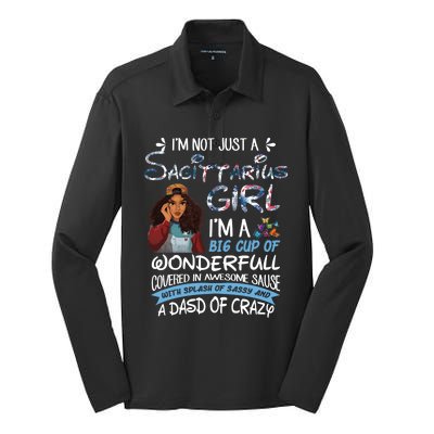 Sagittarius Big Wonderfull Covered Awesome Sassy Crazy Gift Silk Touch Performance Long Sleeve Polo