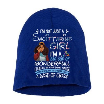 Sagittarius Big Wonderfull Covered Awesome Sassy Crazy Gift Short Acrylic Beanie