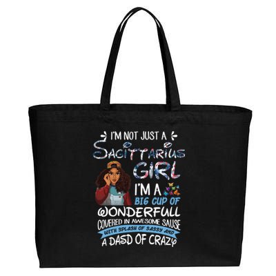 Sagittarius Big Wonderfull Covered Awesome Sassy Crazy Gift Cotton Canvas Jumbo Tote