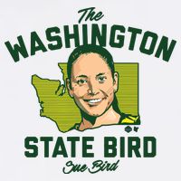 Sue Bird Washington Bird Seattle Basketball Sustainable Bucket Hat