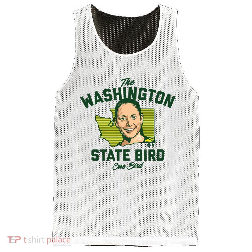 Sue Bird Washington Bird Seattle Basketball Mesh Reversible Basketball Jersey Tank
