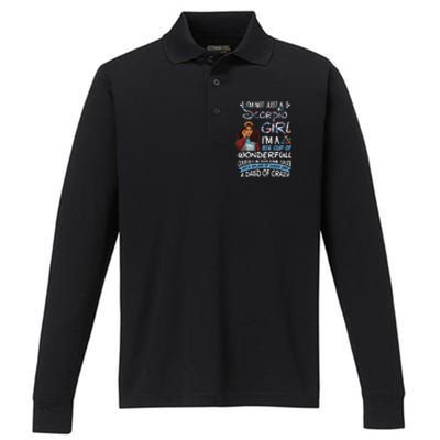 Scorpio Big Wonderfull Covered In Awesome Sassy And Crazy Gift Performance Long Sleeve Polo