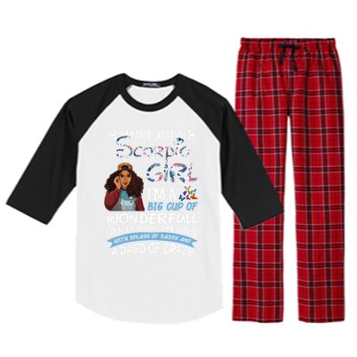 Scorpio Big Wonderfull Covered In Awesome Sassy And Crazy Gift Raglan Sleeve Pajama Set