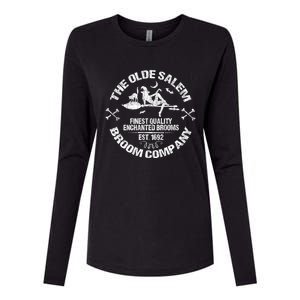 Sexy Basic Witch Olde Salem Broom Company Emblem Herbalist Cute Gift Womens Cotton Relaxed Long Sleeve T-Shirt