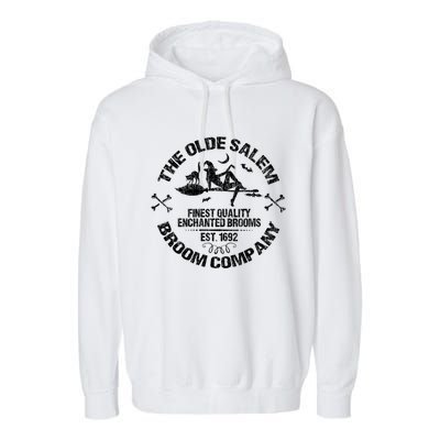 Sexy Basic Witch Olde Salem Broom Company Emblem Herbalist Cute Gift Garment-Dyed Fleece Hoodie