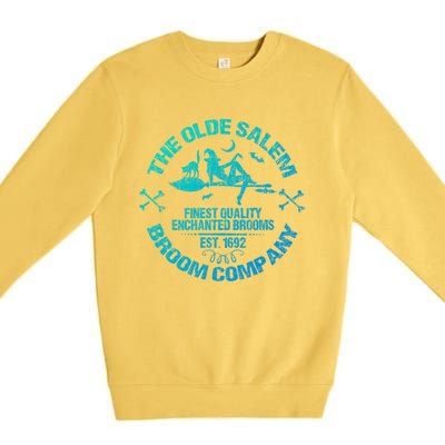 Sexy Basic Witch Olde Salem Broom Company Emblem Herbalist Cute Gift Premium Crewneck Sweatshirt