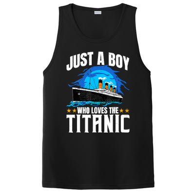 Ship Boy Who Just Love The Rms Titanic Christmas Pajama Boy PosiCharge Competitor Tank