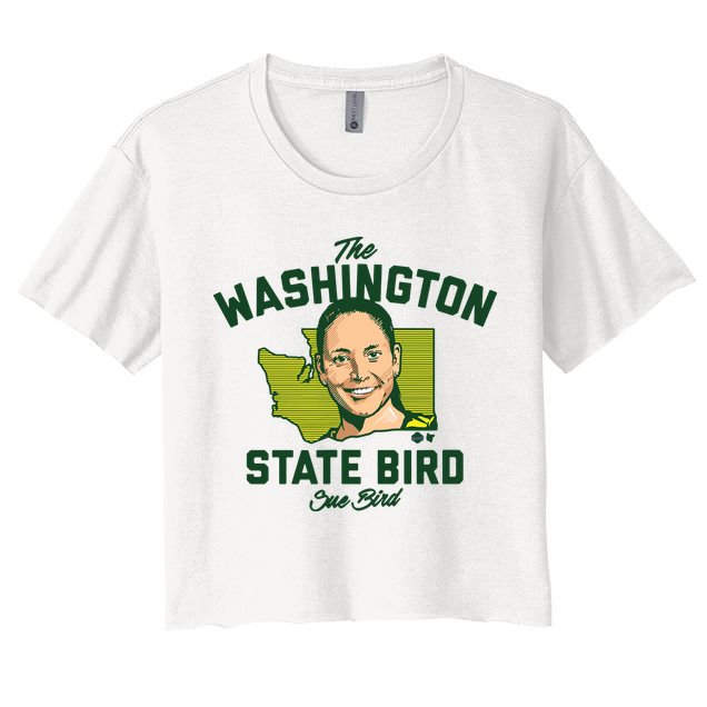 Sue Bird Washington Bird Seattle Basketball Crop Top