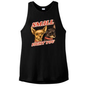 Small But Will Fight You Puppy Ladies PosiCharge Tri-Blend Wicking Tank