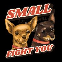 Small But Will Fight You Puppy 16 in Basic Backpack