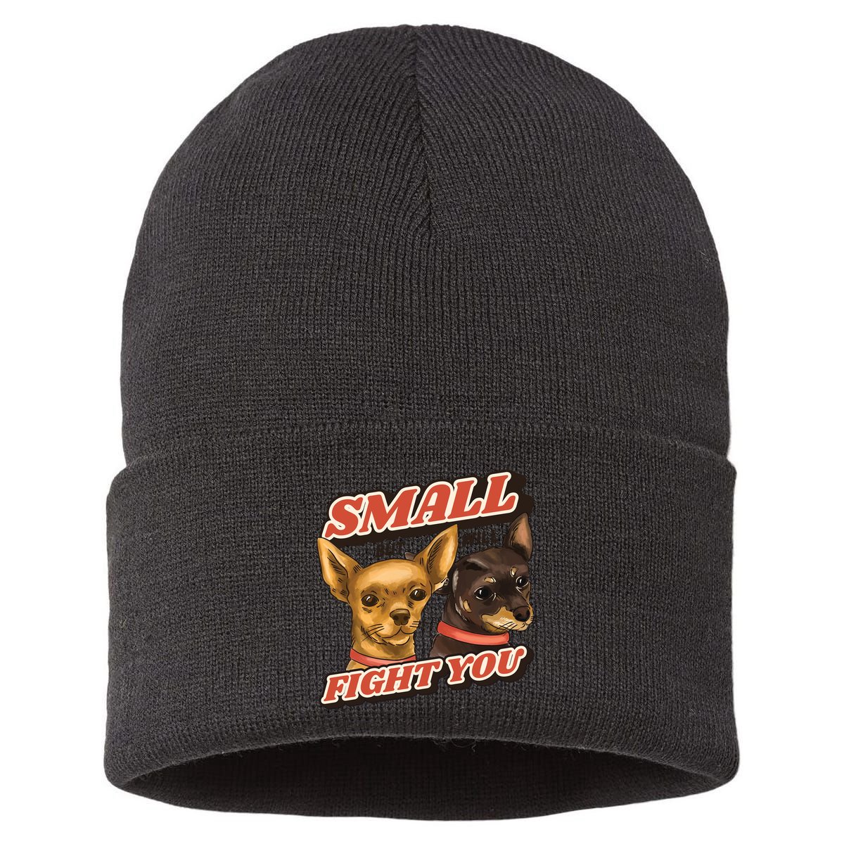 Small But Will Fight You Puppy Sustainable Knit Beanie