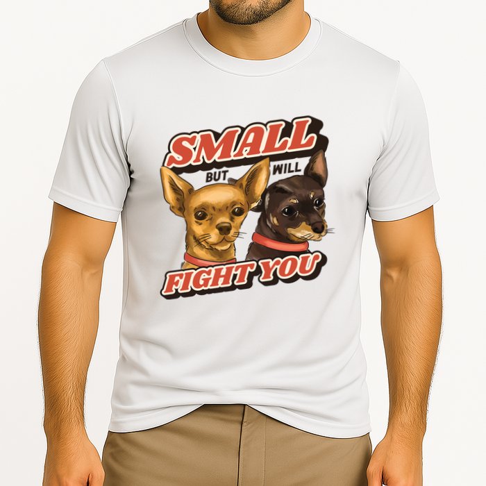 Small But Will Fight You Puppy Cooling Performance Crew T-Shirt